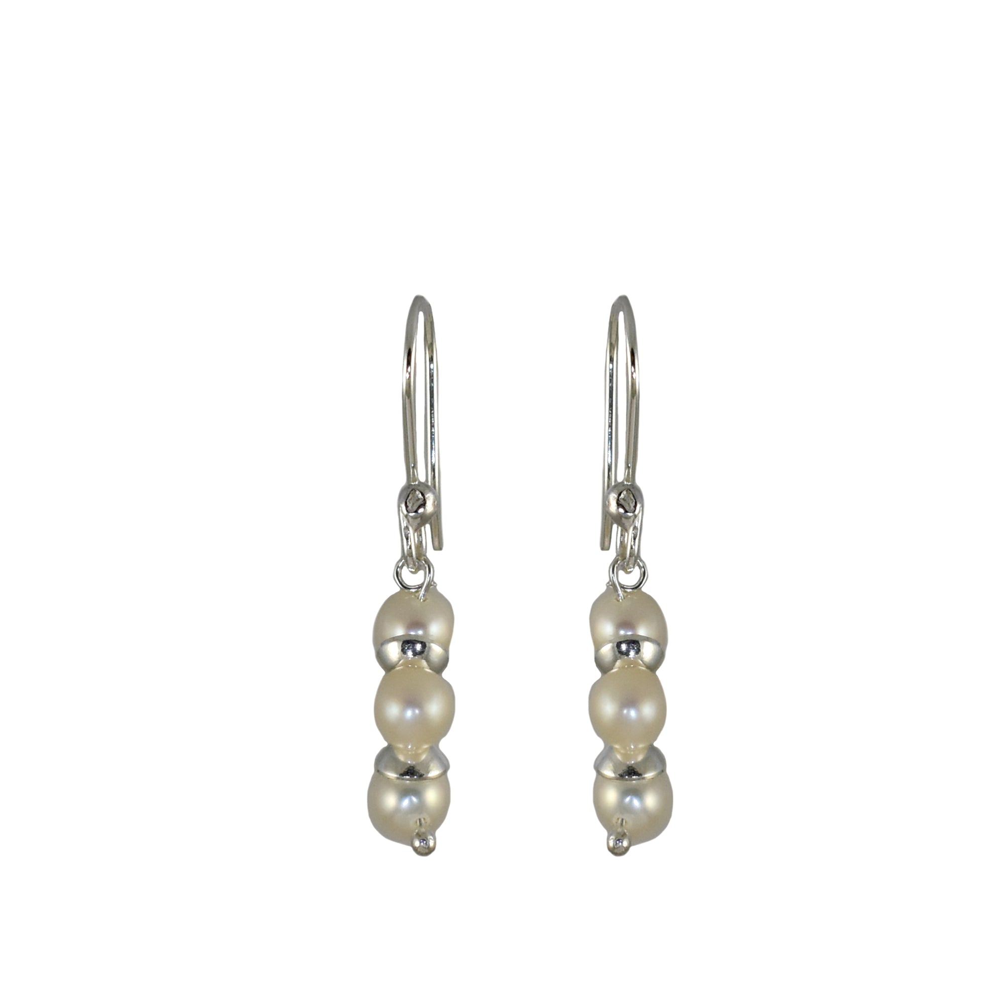 Ingrid White Pearl Drop Earrings