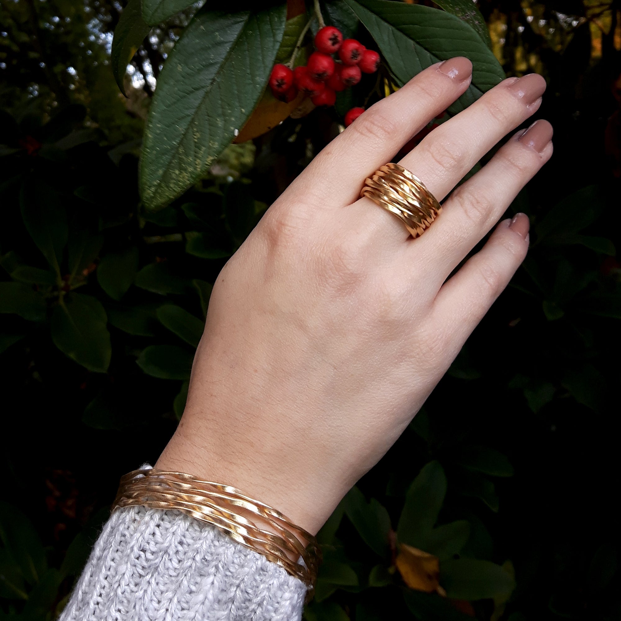 Lattice Cuff Gold