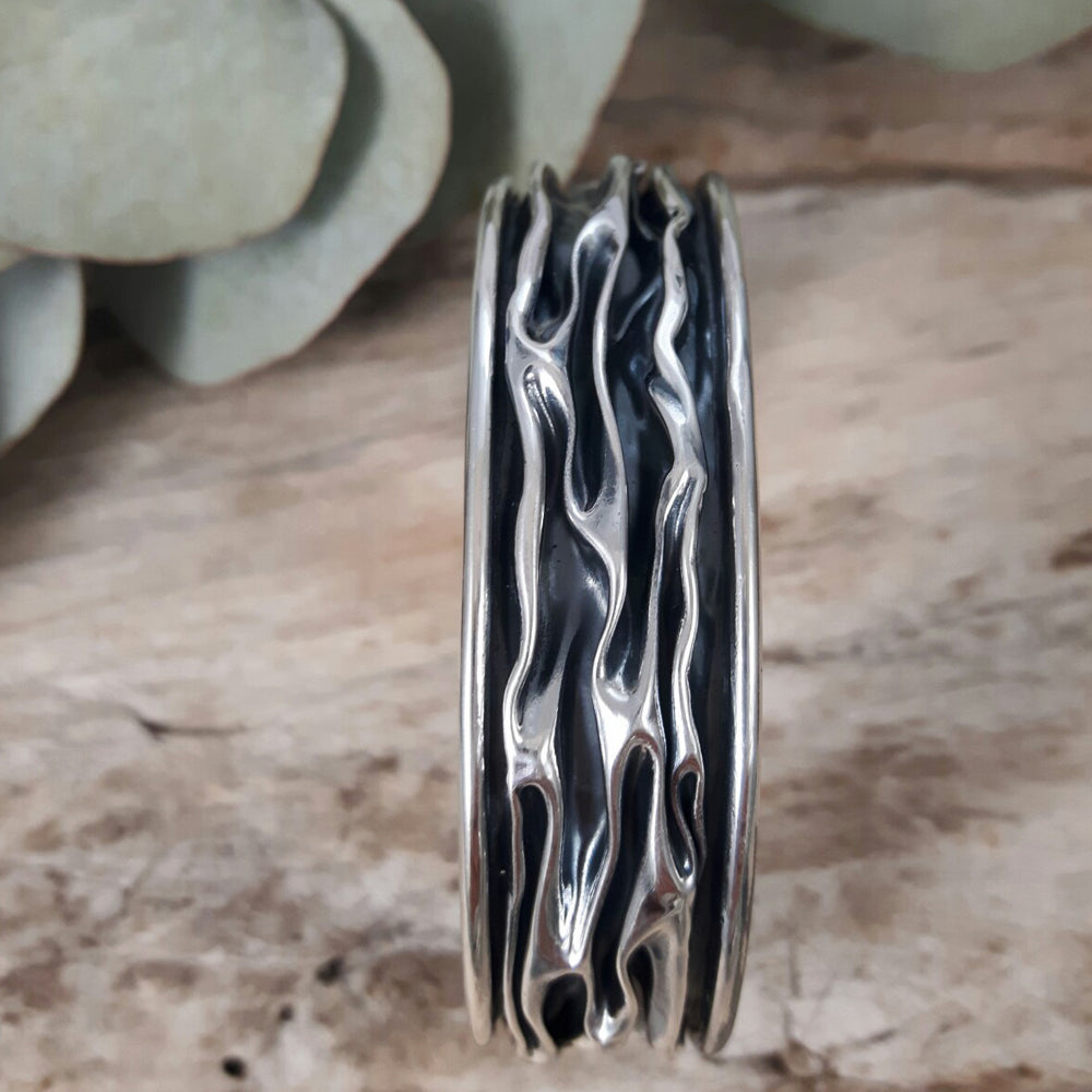 Lava Oxidised/Polished Cuff