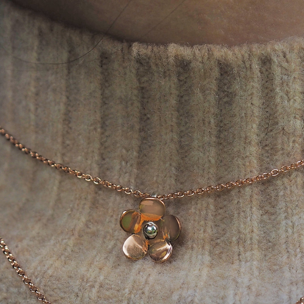 Flora Blossom Copper Flower Pendant