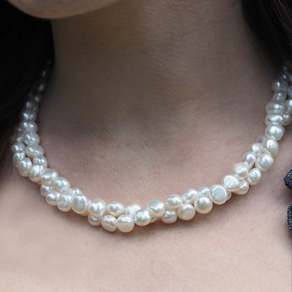 Ella White Pearl Necklace