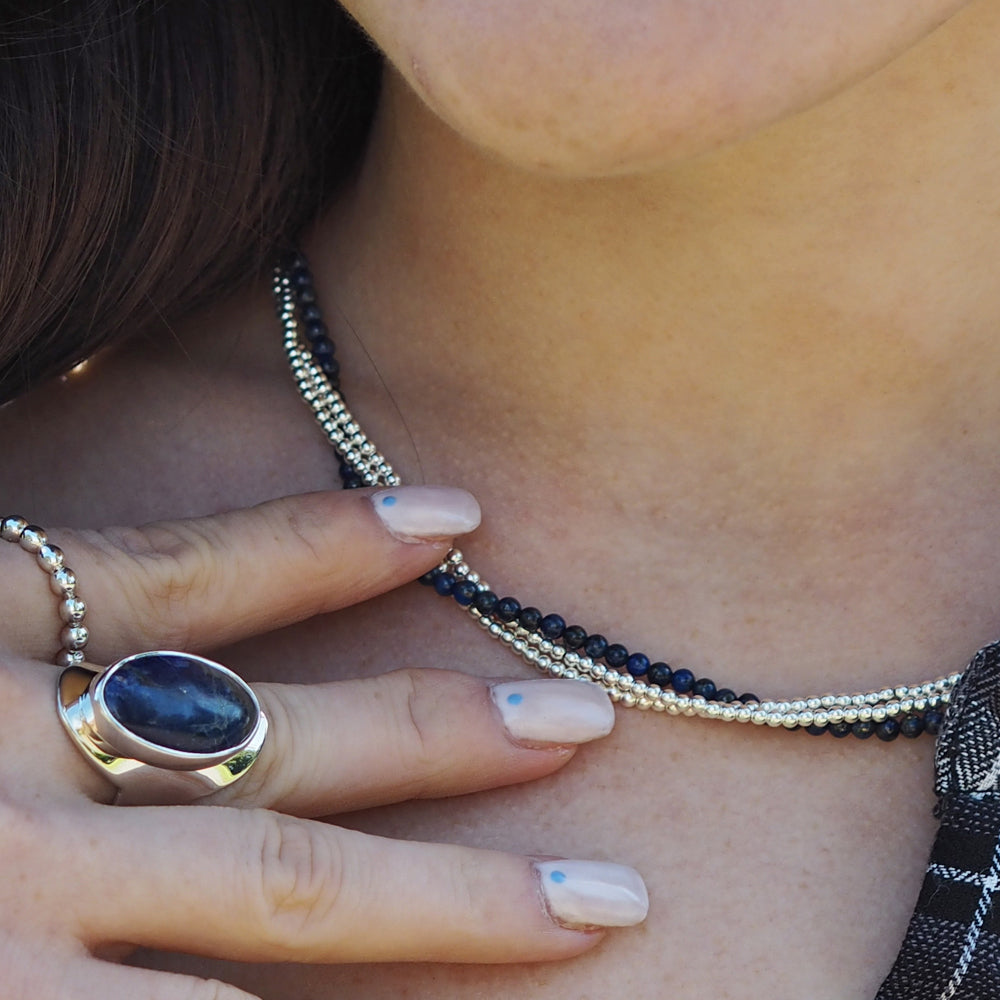 Jasmin Lapis Necklace