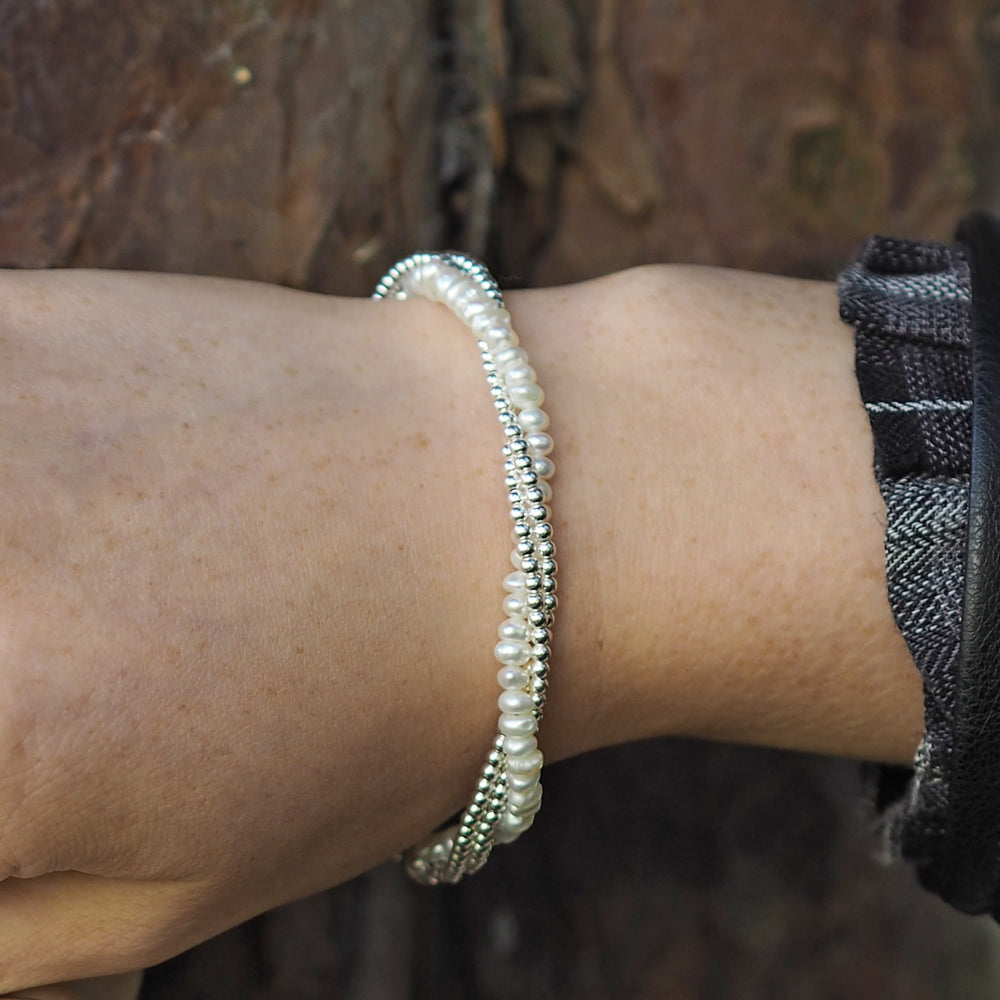 Jasmin White Pearl Bracelet