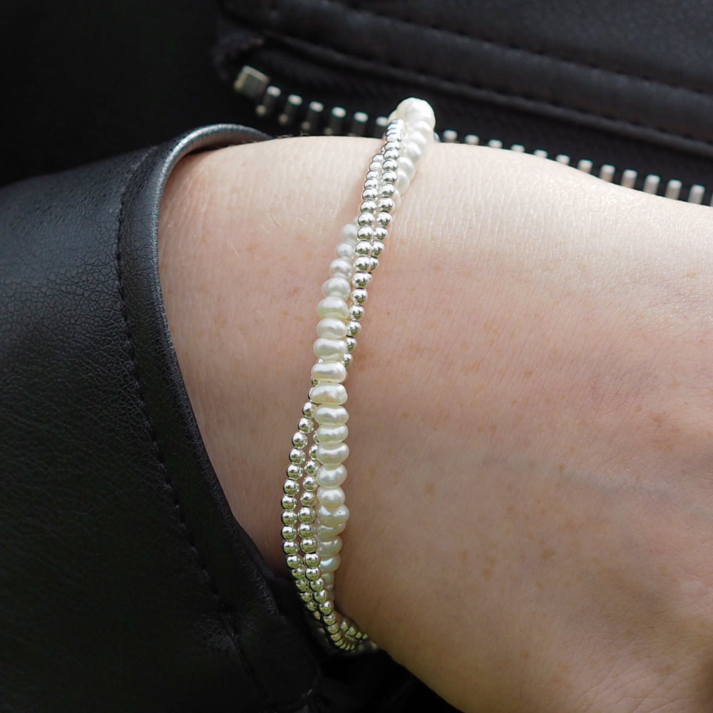 Jasmin White Pearl Bracelet