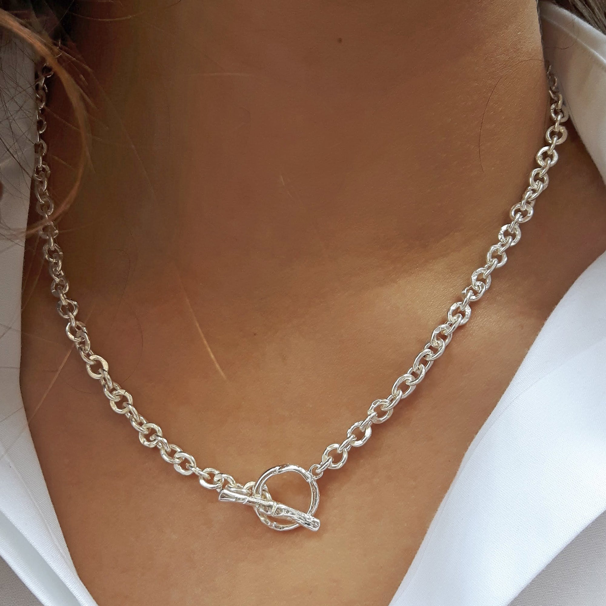 Foresta Chain T-Bar Necklace