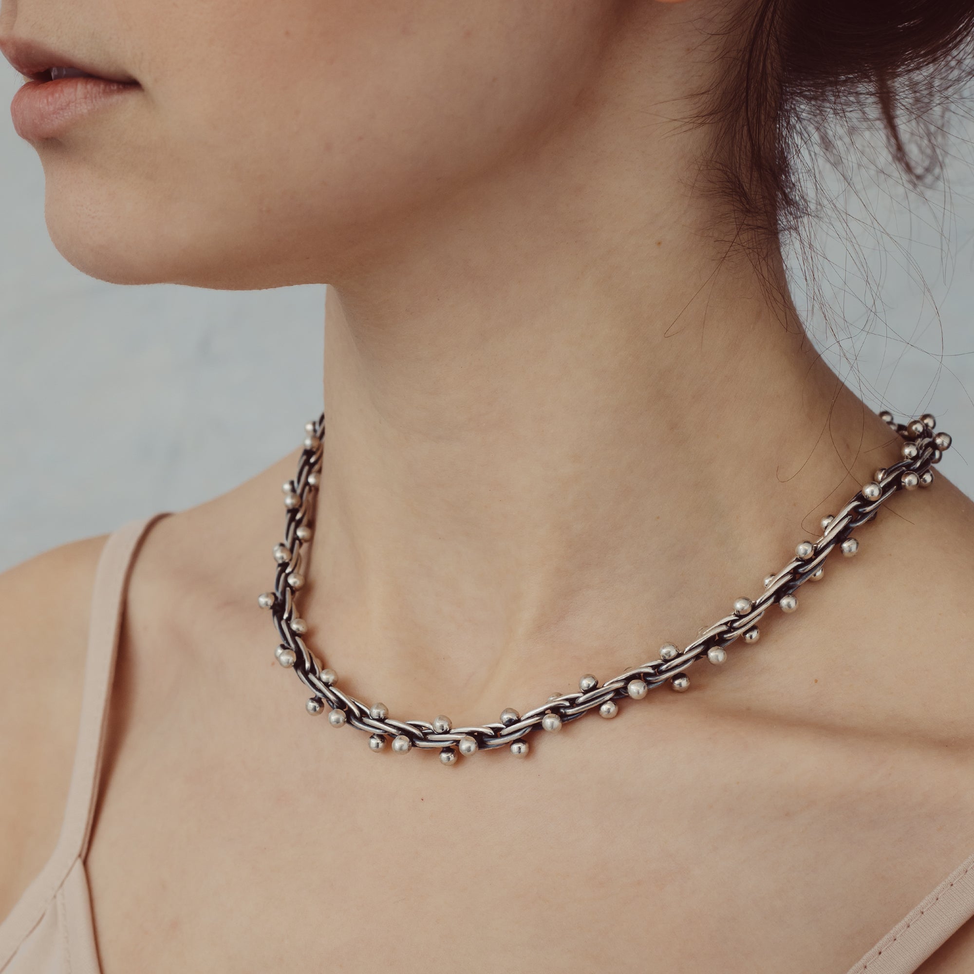 Lolita Bola Oxidised Necklace