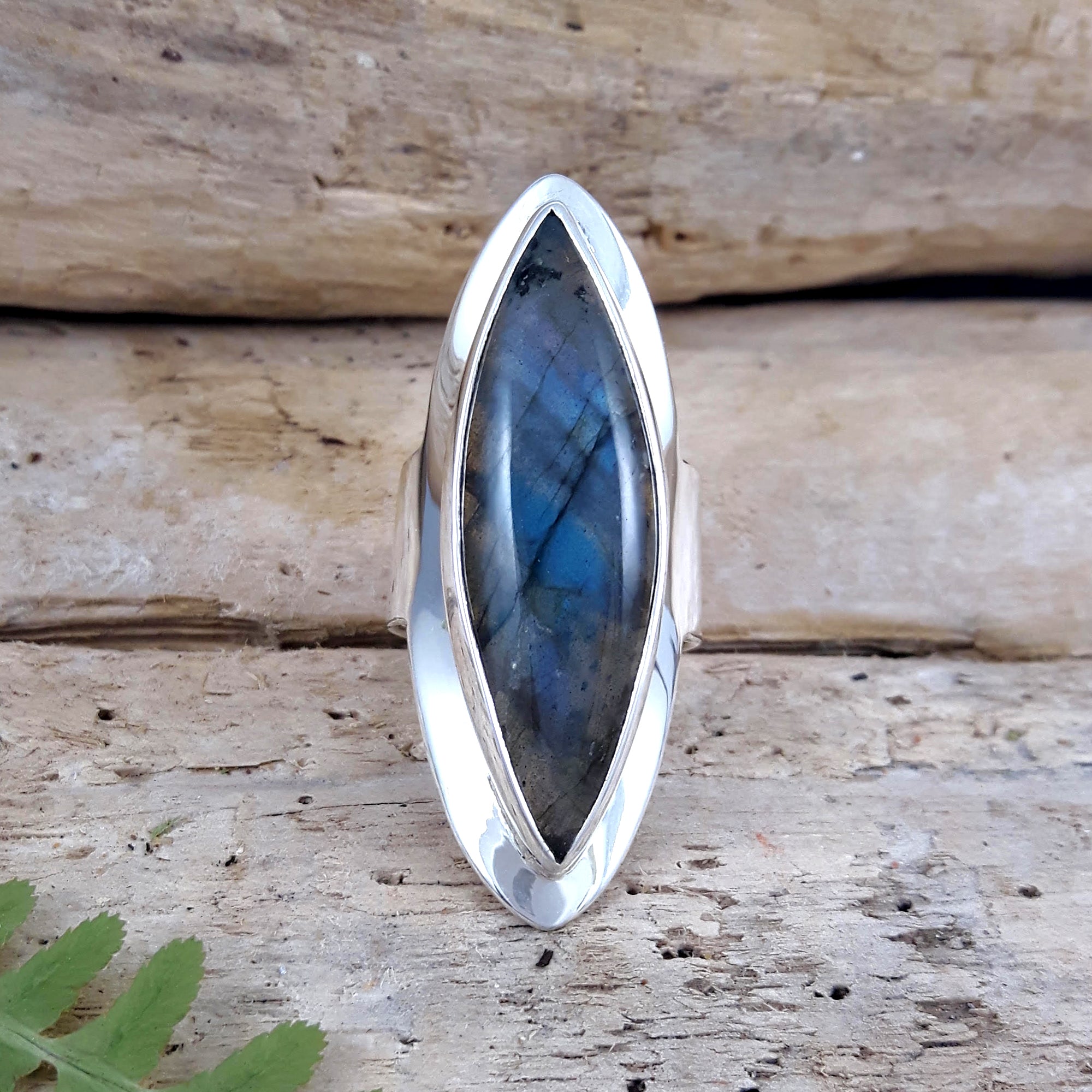 Monet Labradorite Oval L Adjustable Ring B