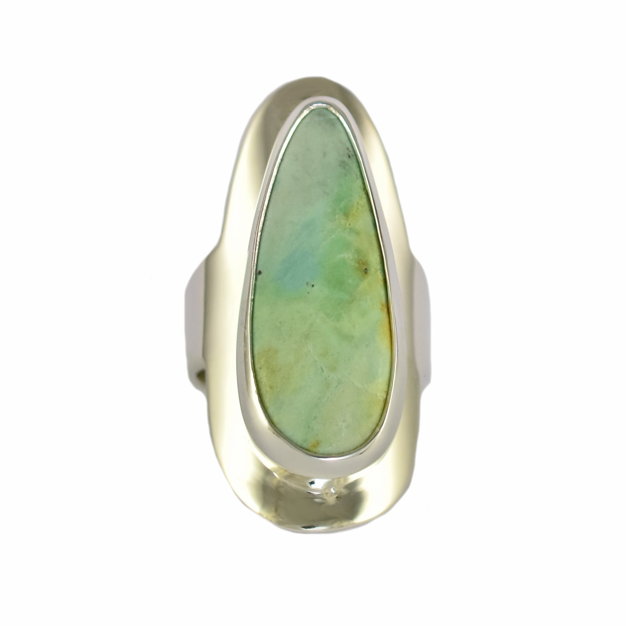 Monet Spring Chrysocolla Teardrop M Adjustable Ring