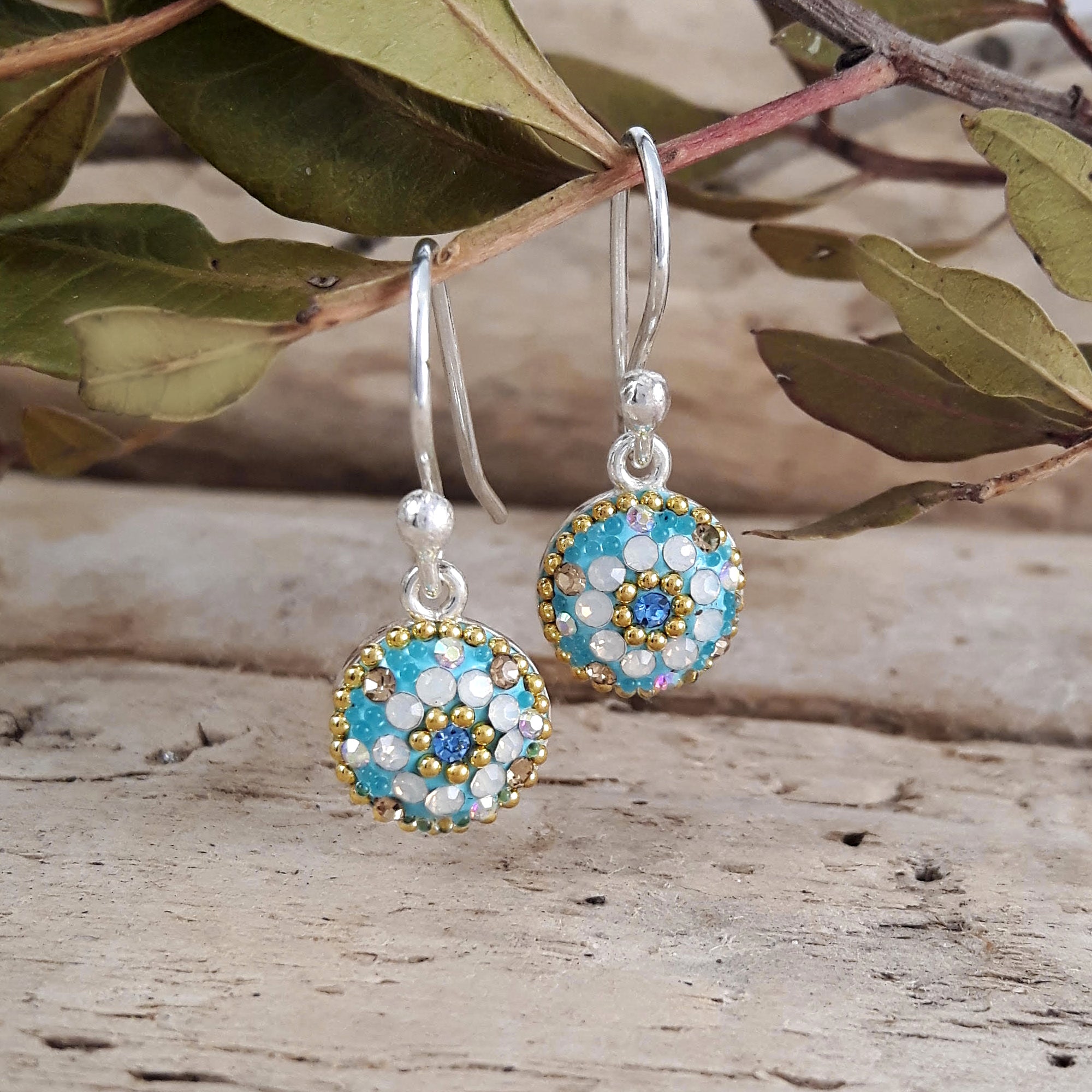 Allegra Daisy Dream TQ Drop Earrings