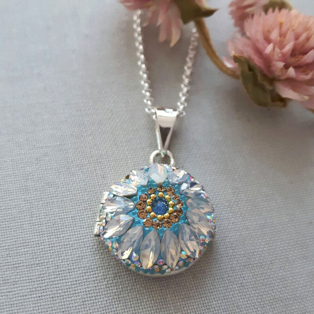 Allegra Daisy Dream Turquoise Locket