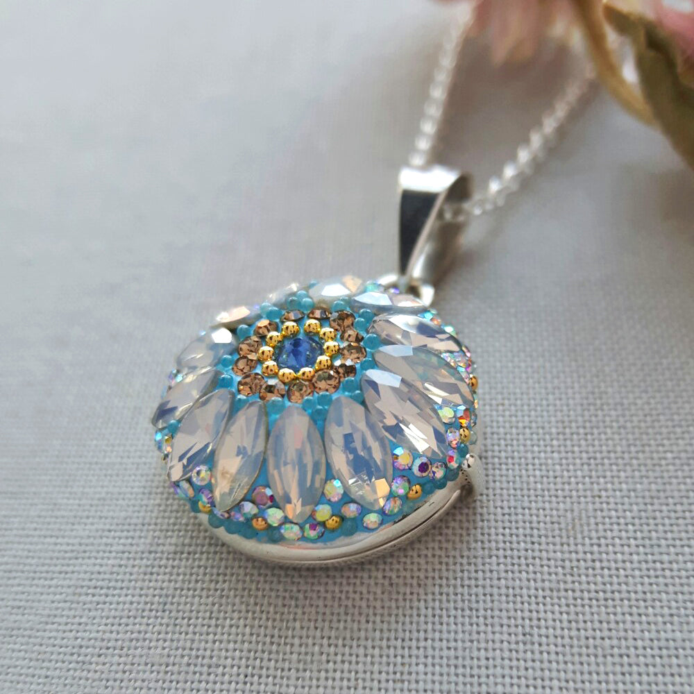 Allegra Daisy Dream Turquoise Locket