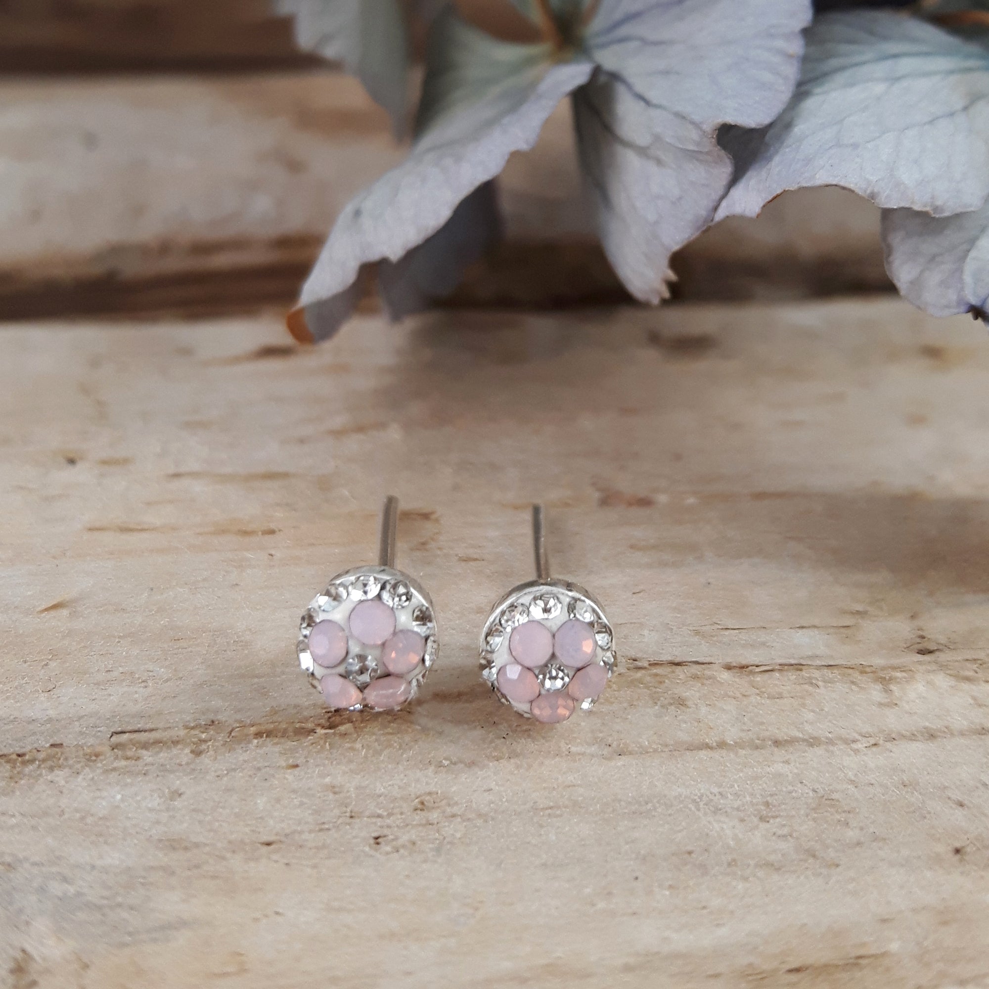 Gala Tiny Blush Stud Earrings