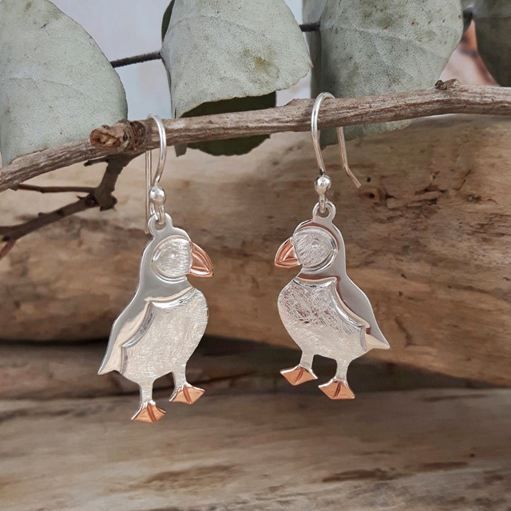 Duet Percy Puffin Drop Earrings