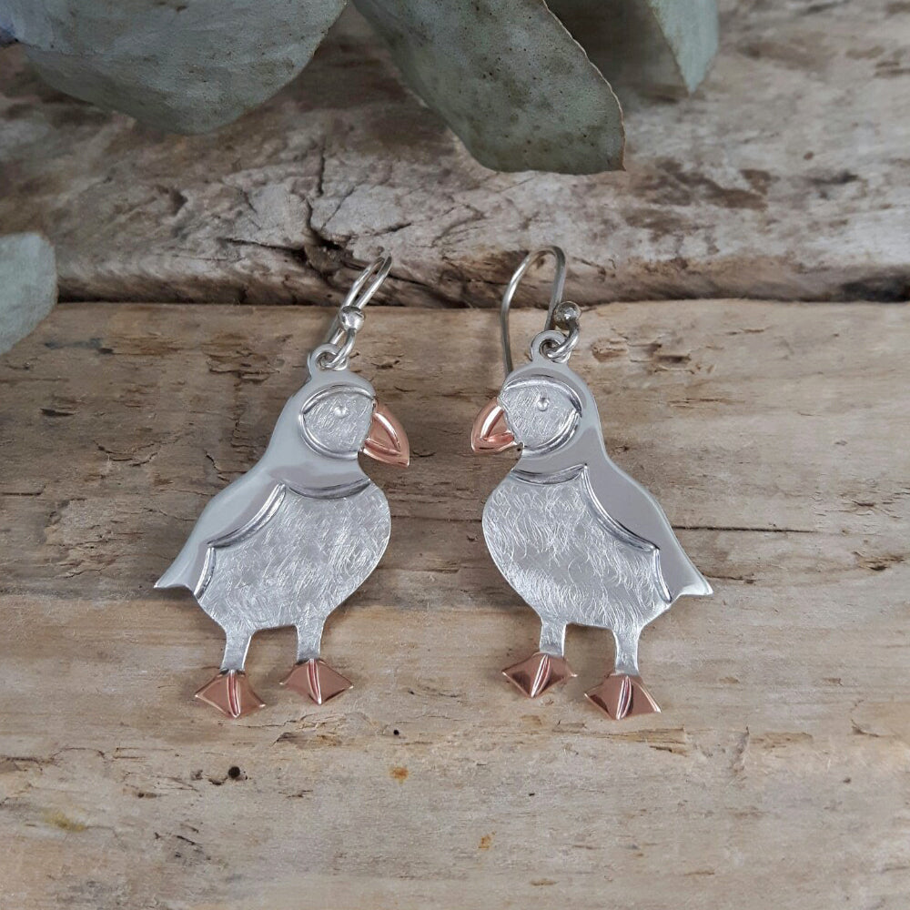 Duet Percy Puffin Drop Earrings