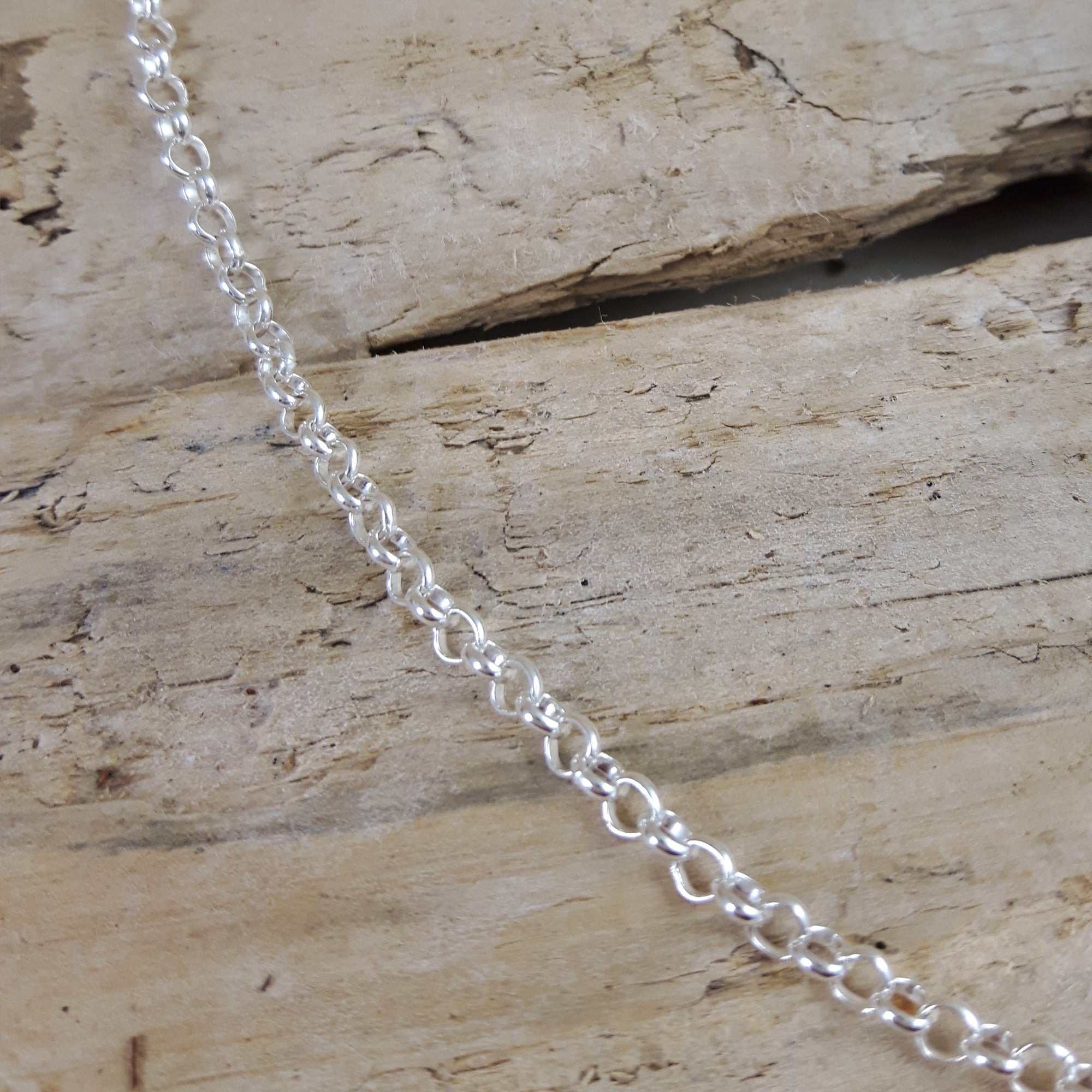 Classic Rolo Heavy sterling silver chain 50cm