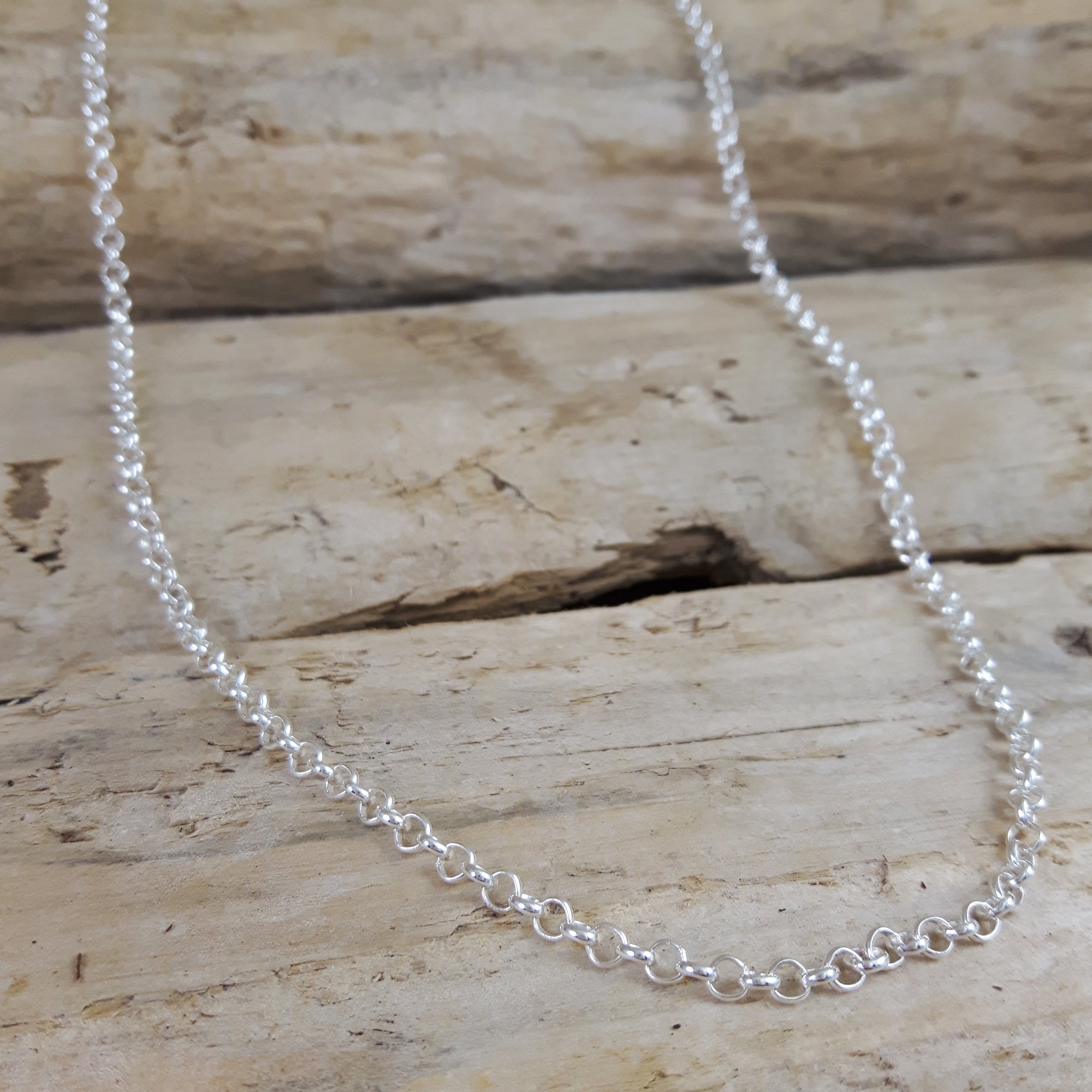 Classic Rolo Heavy sterling silver chain 50cm