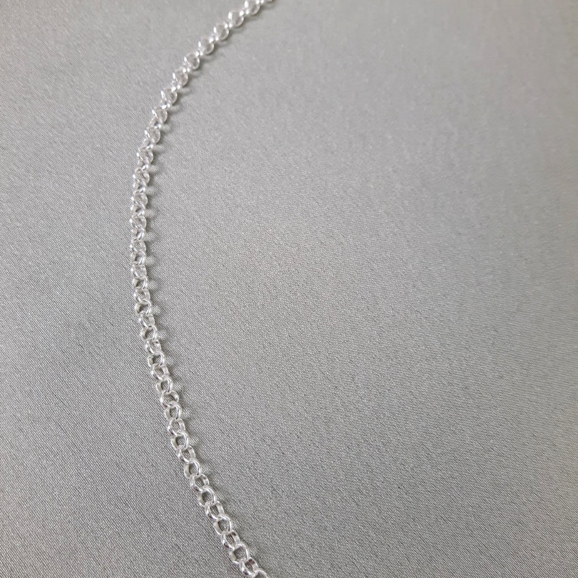 Classic Rolo Heavy sterling silver chain 50cm