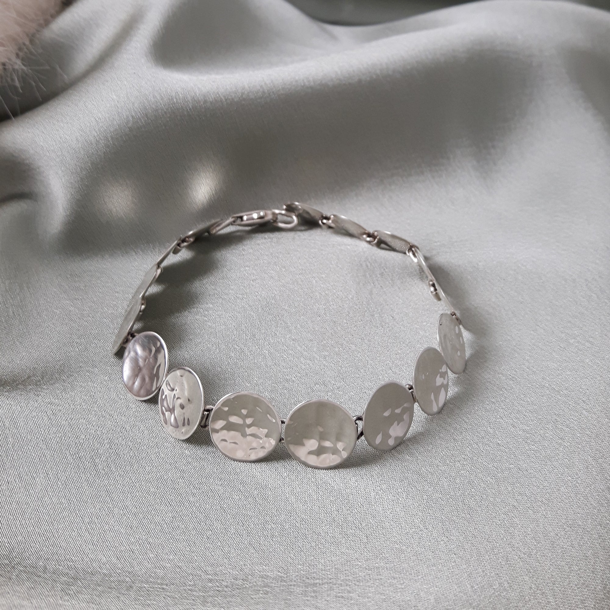 Roma Round Hammered Bracelet