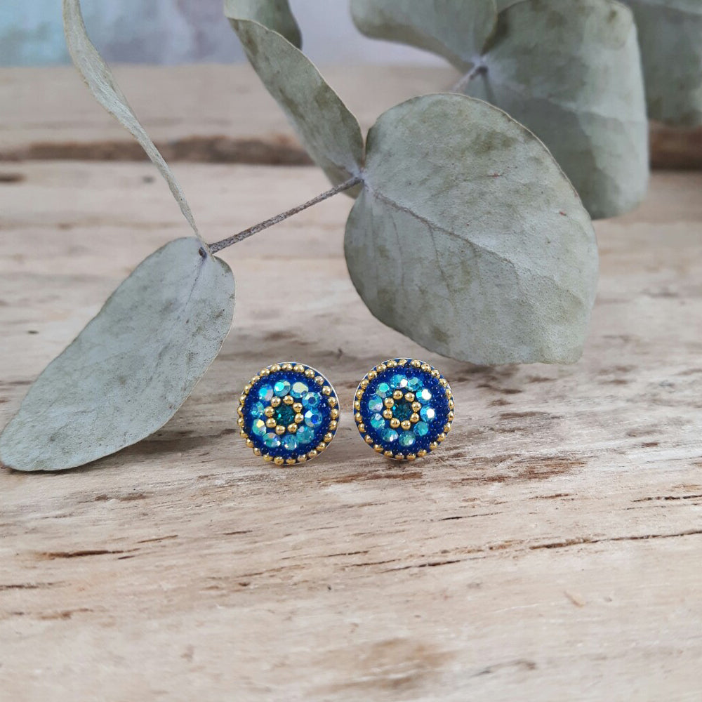 Allegra Sapphire Dream Rd Stud Earring