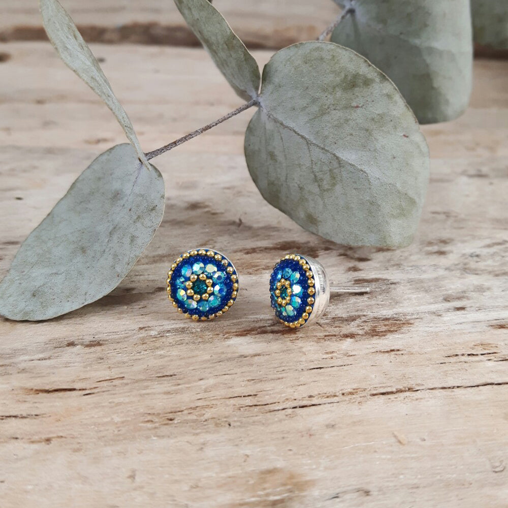 Allegra Sapphire Dream Rd Stud Earring