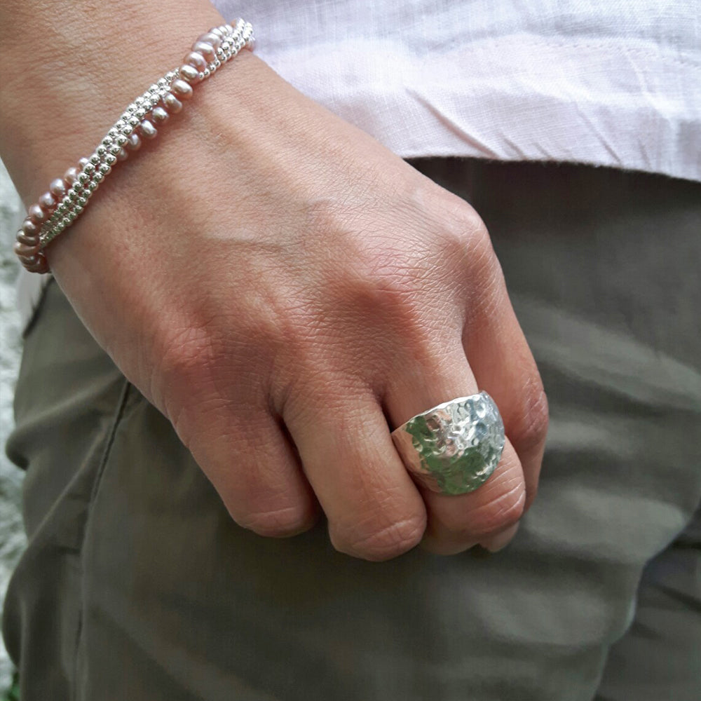 Foresta Duomo Hammered Ring